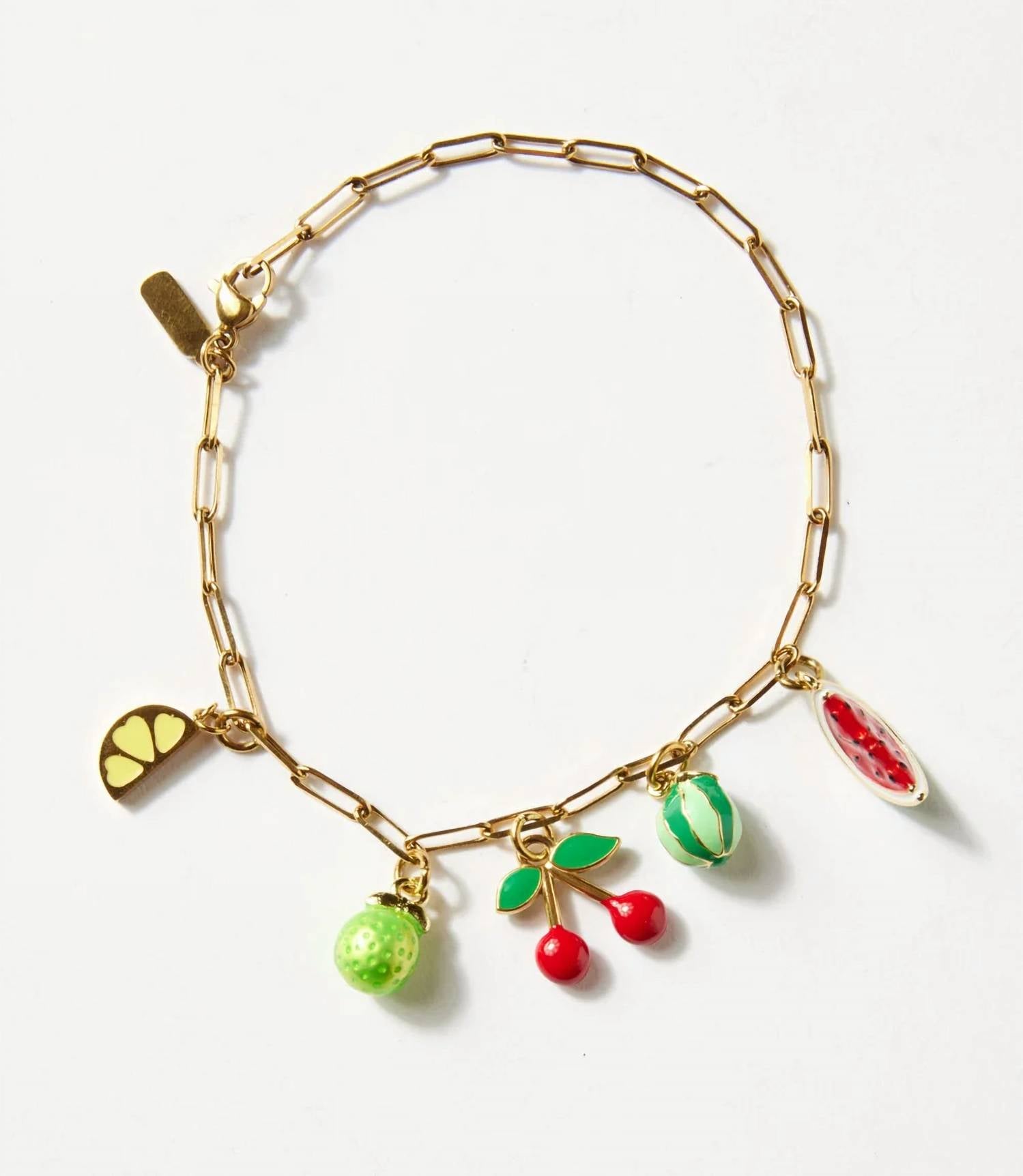 Farrah B Jewelry - Women's Fruit Charm Bracelet