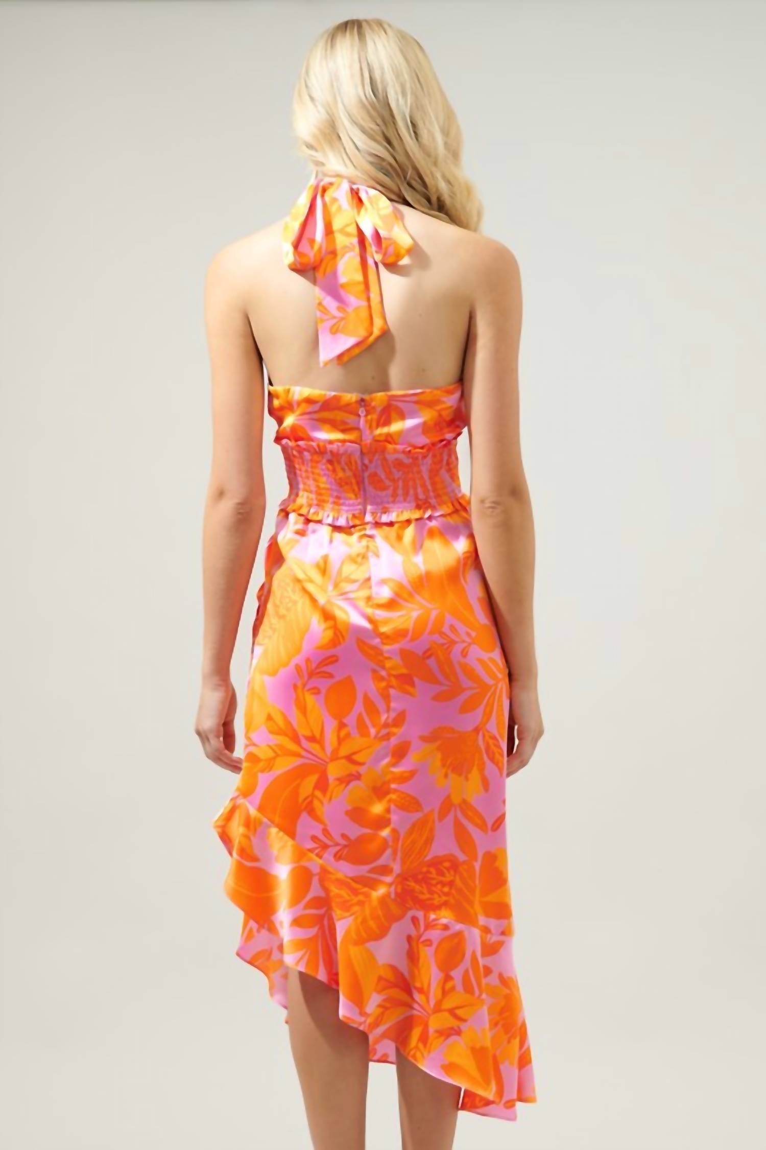 Sugarlips - Tropicanna Halter Midi Dress