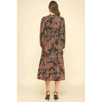 Pinch - Leaf Print Midi Dress