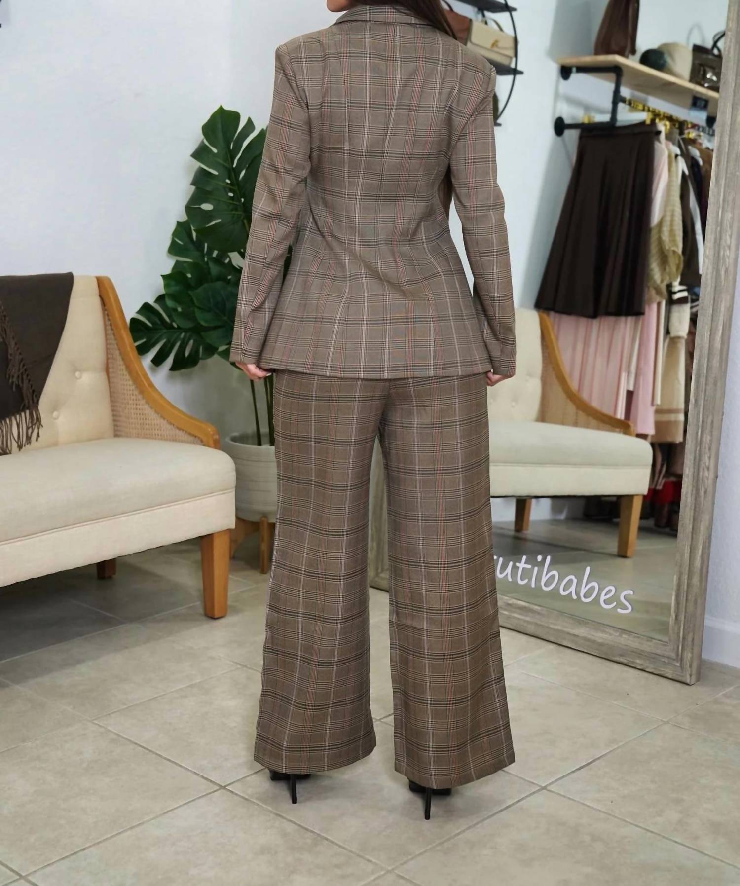 Peekskill - London Wide Leg Pants Suit Set