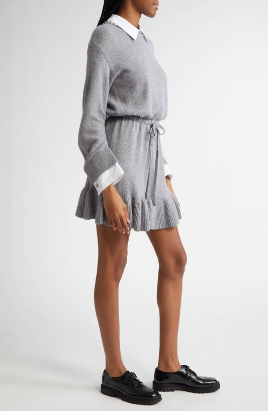 Cinq A Sept - Kiana Pearl Necklace Long Sleeve Sweater Dress