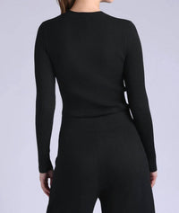 Minnie Rose - Ribbed Long Sleeve Sweater