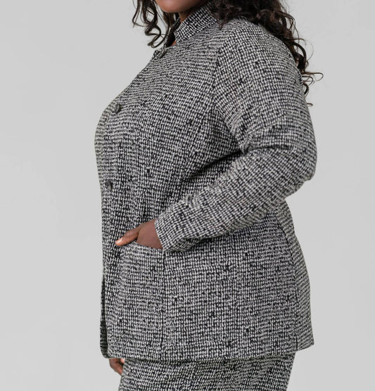 Nic + Zoe - Etched Tweed Jacket - Plus