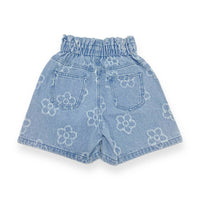 doe a dear Girl's Floral Shorts in denim - kids' shorts - view 7