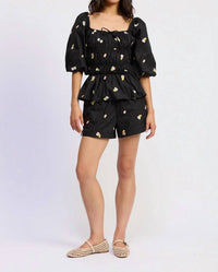 En Saison - Women's Juniper Embroidered Boxer Short