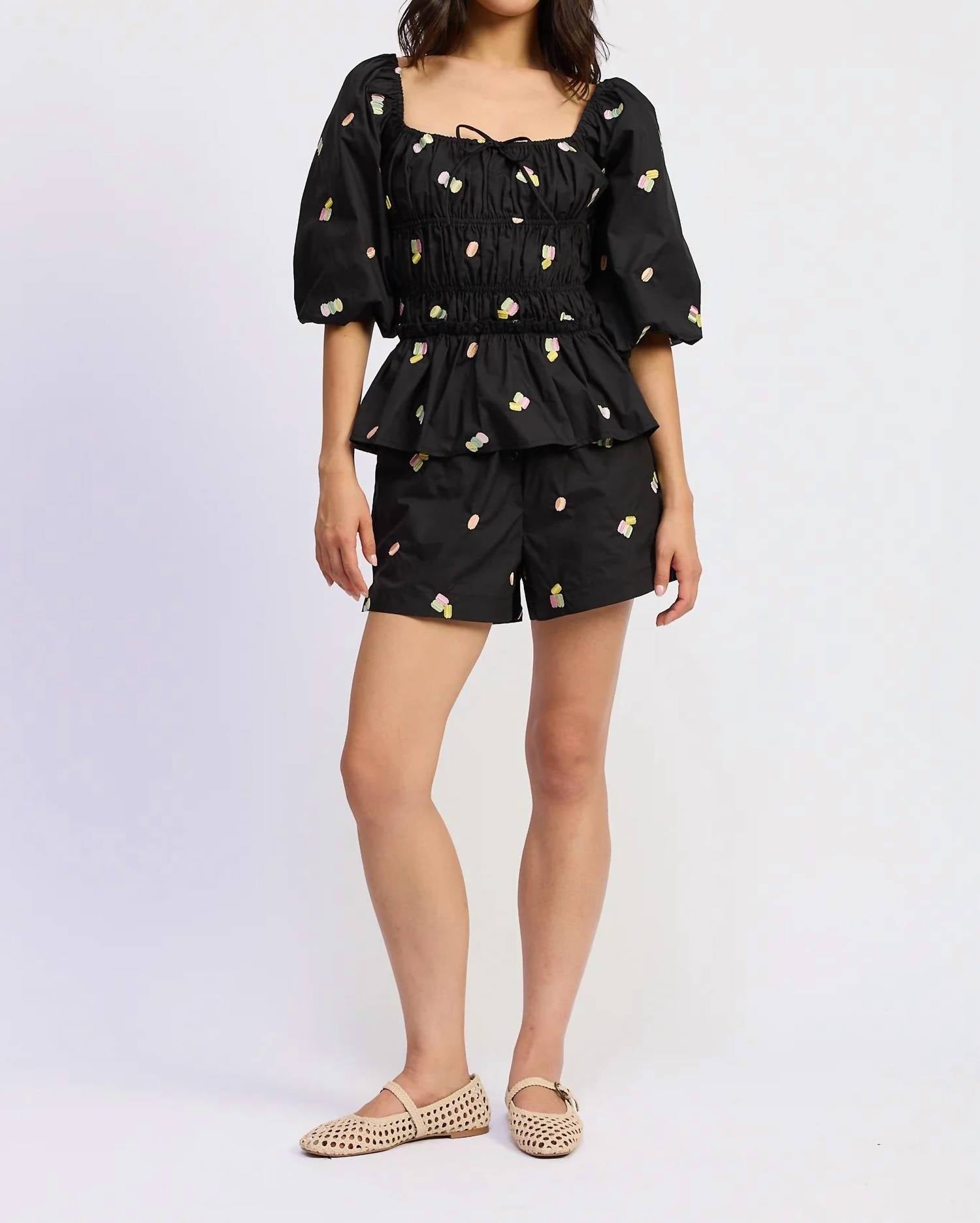 En Saison - Women's Juniper Embroidered Boxer Short