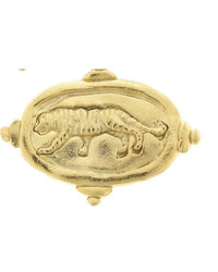 Susan Shaw - Women's Tiger Intaglio Studs
