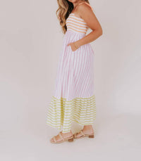 In February Sorbet Splash Maxi Dress in pink - women's dress - view 4
