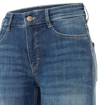 M.A.B.E. Laura Straight Turn Up Jeans in fancy nonrepair - women's jeans - view 5