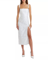 Amanda Uprichard - Monica Jacquard Flower Midi Dress