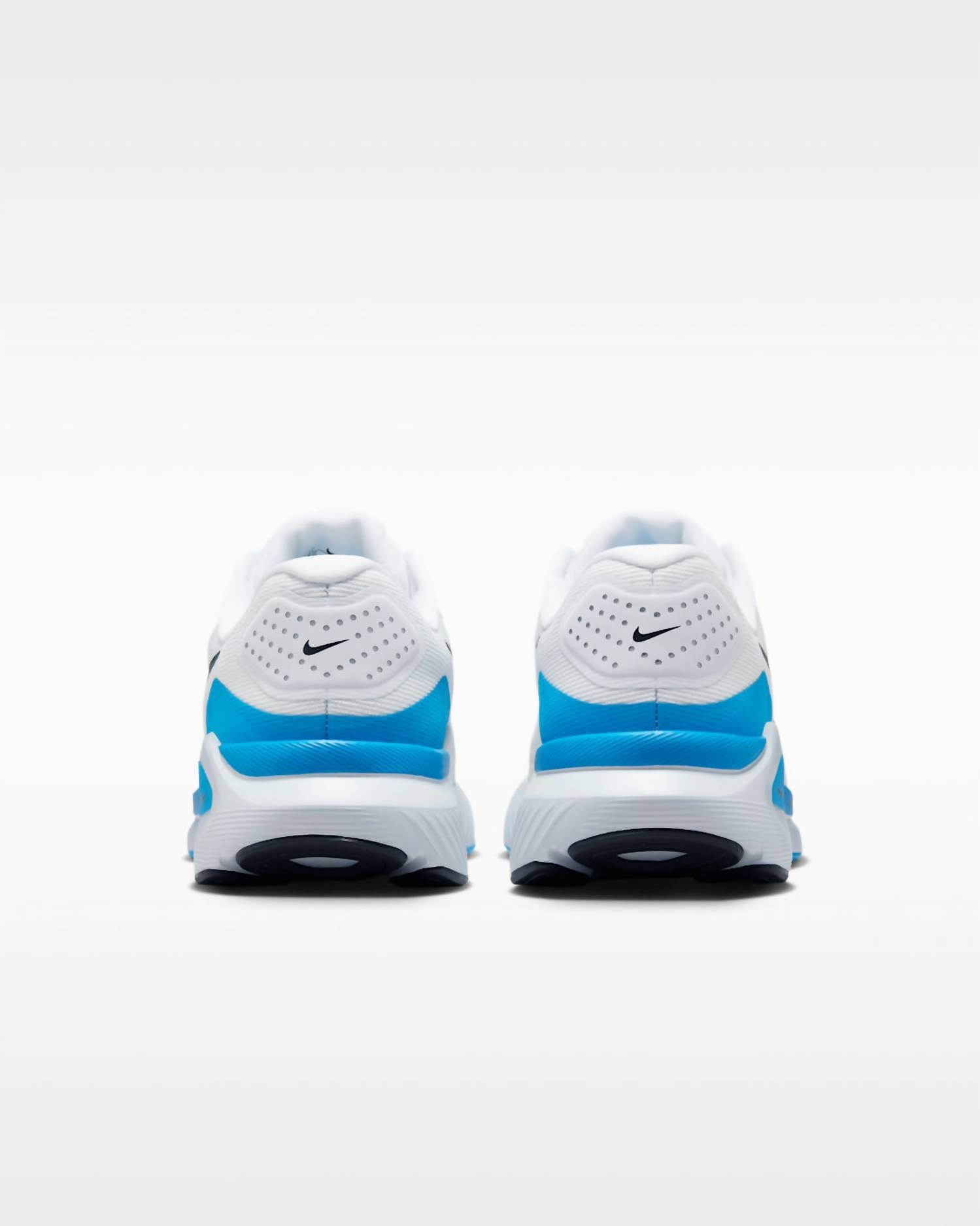 NIKE Men's Structure 26 Road Running Shoes in white blue hero pure platinum black - men's sneaker - alternate view