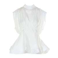Beulahstyle - Flared Hem Sleeveless Top