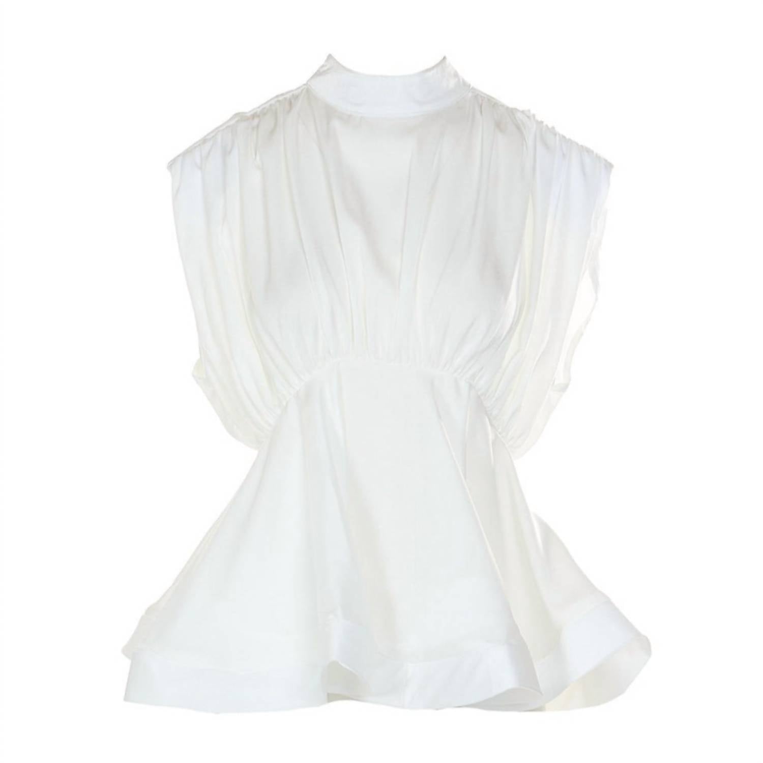 Beulahstyle - Flared Hem Sleeveless Top
