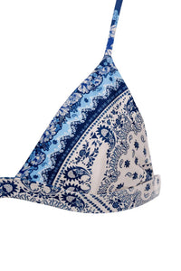AGUA BENDITA Lisa Atma Bikini Top in blue - women's swimwear - view 5