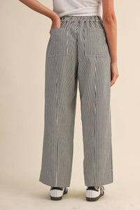 &Merci - Striped Wide Leg Pants