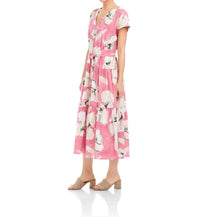 Fifteen Twenty - Kristine Tiered Front Slit Midi Dress