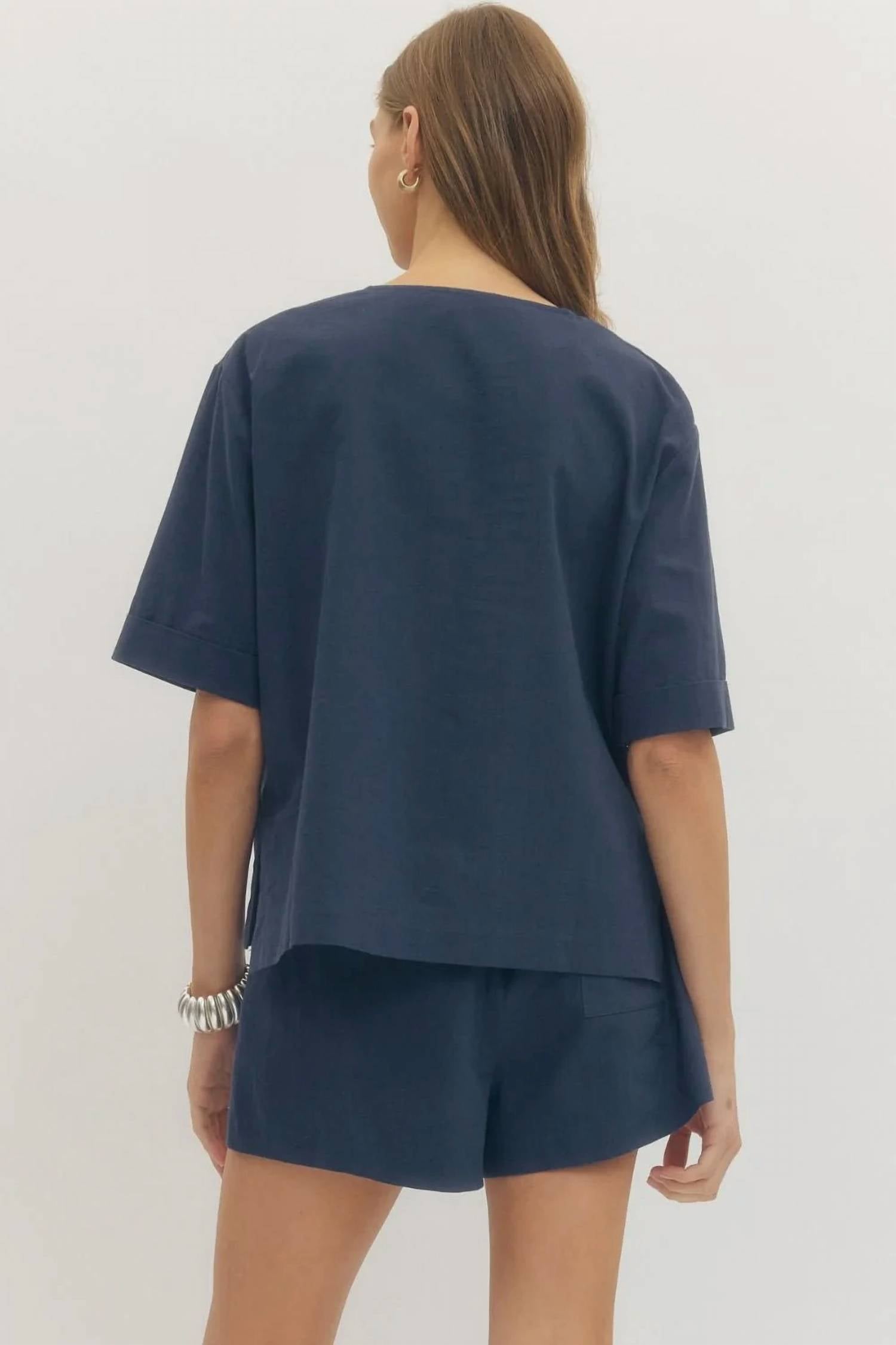 Entro - Crewneck Short Sleeve Top
