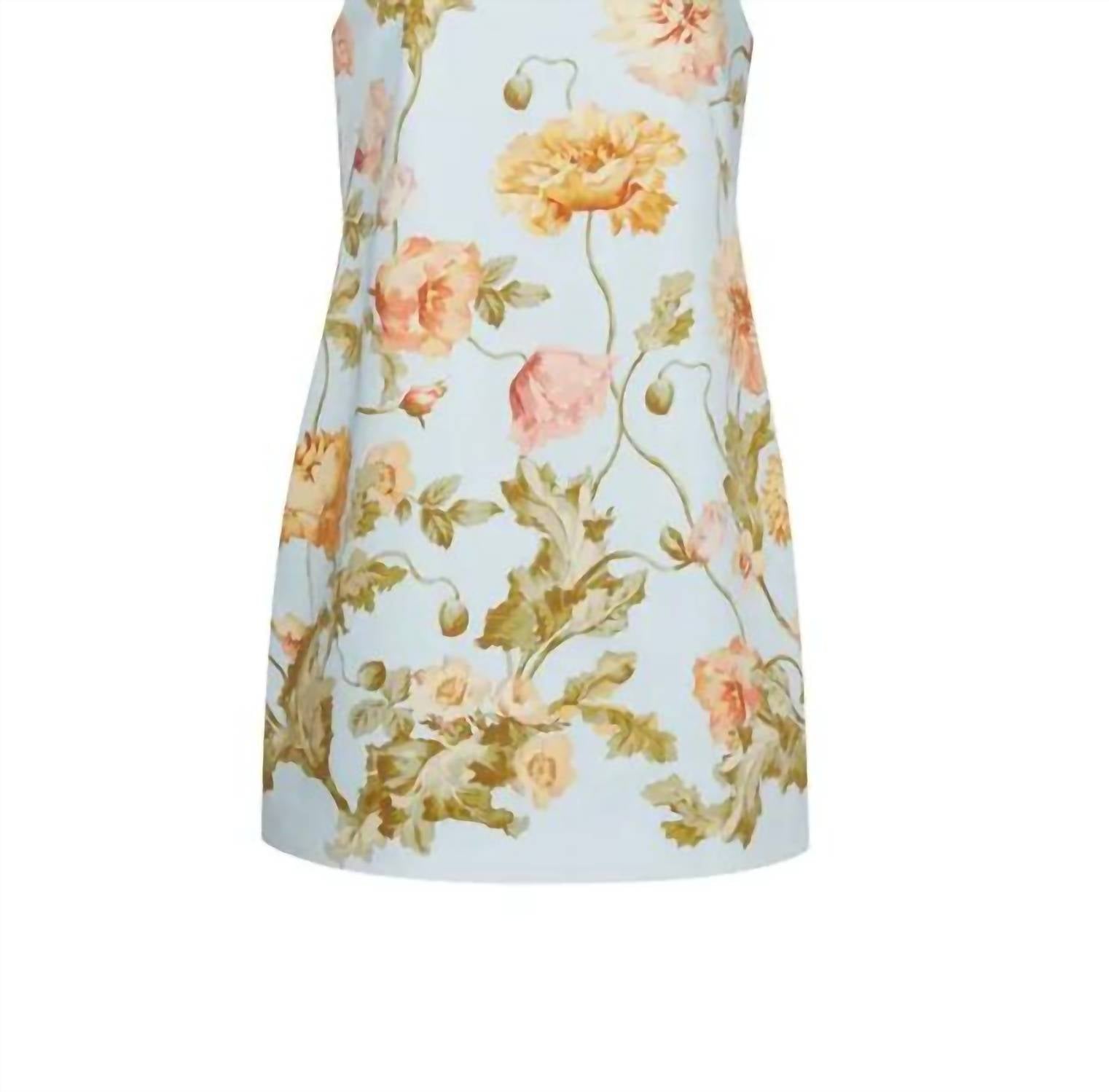 Cara Cara Women's Mackenzie Mini Dress in lockwood flora sky - women's dress