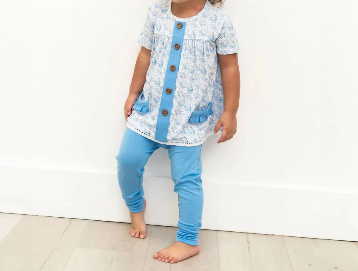 Laree + Co. - Kids Lexi Bamboo Short Sleeve Tunic Legging Set