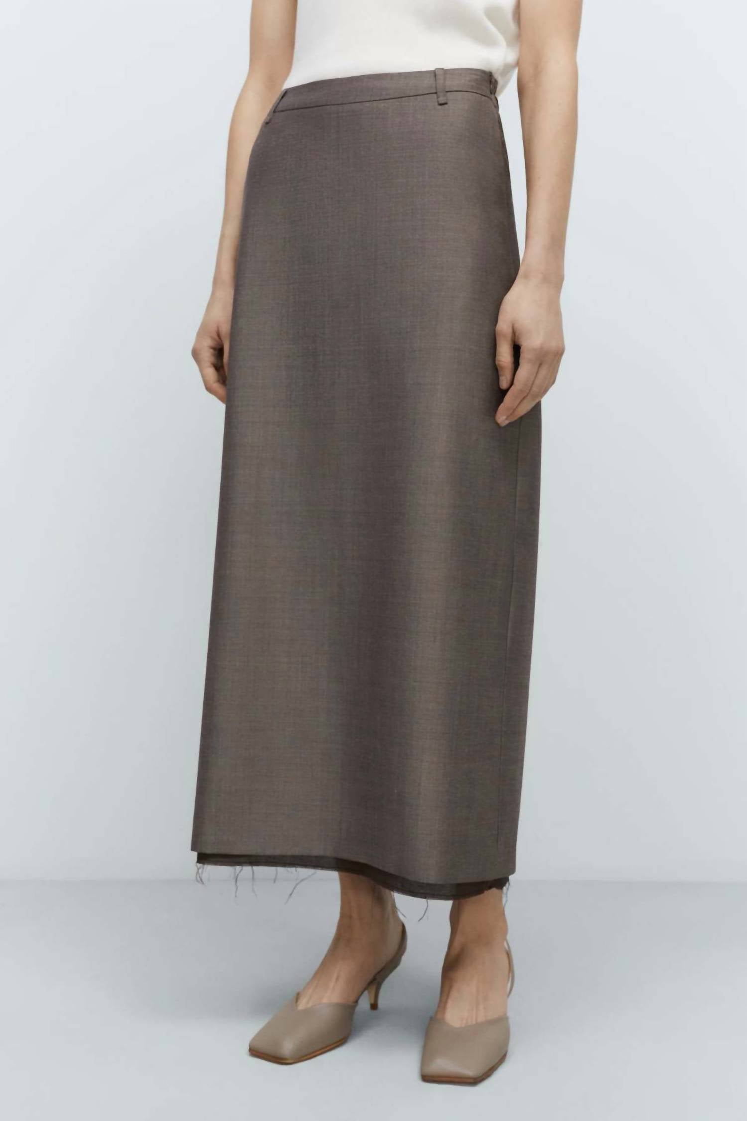 Cordera - Tailoring Mohair Long Skirt