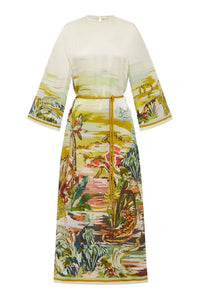 Alemais - Jungle Boogie Silk Midi Dress