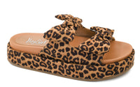 Corkys Footwear - Women's Bowed Up Leopard Wedge Sandal