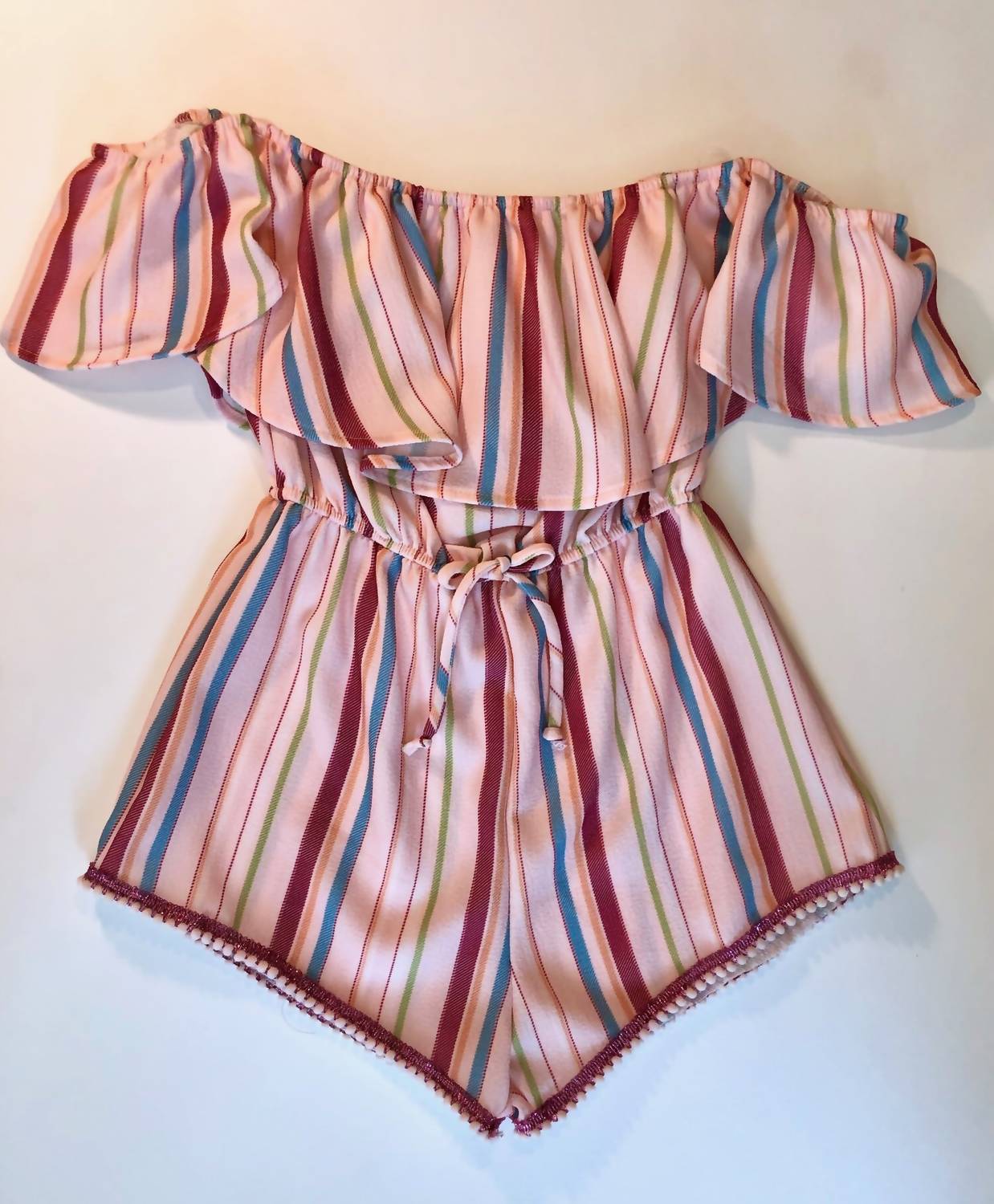 Vintage Havana - Girl's Off Shoulder Romper
