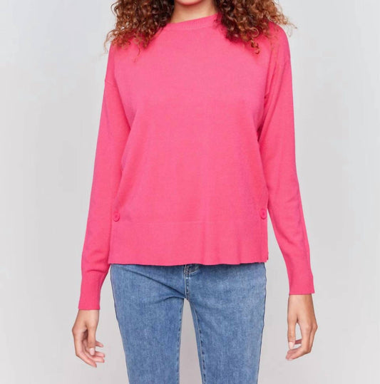 Charlie B - Sweater with Side Buttons