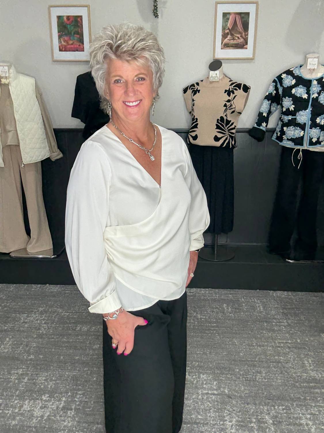 Before You Collection - Satin V-Neck Top