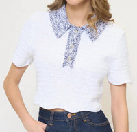Central Park West - Wren Scalloped Edge Polo
