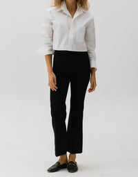 Cissa - Crop Button Down Wrap Shirt