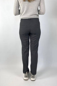 CAMBIO Kathreen Slim Pant in asphalt grey - women's pants - detail view