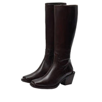 Sam Edelman - Women's Tamea Square Toe Stacked Heel Western Boot
