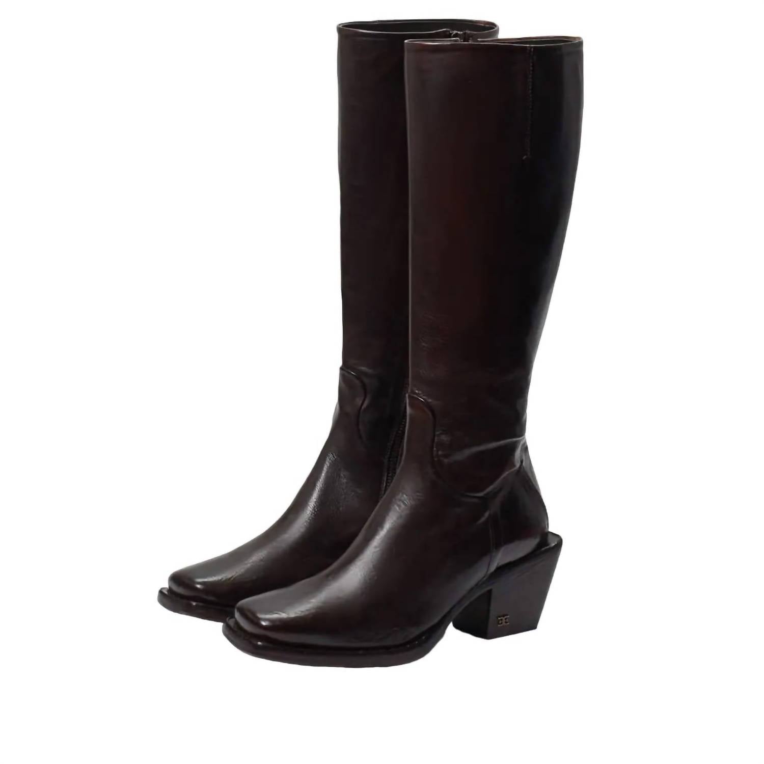 Sam Edelman - Women's Tamea Square Toe Stacked Heel Western Boot