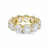 Diana M Jewels - Women's Round Lab-Grown Diamond Eternity Band (8.00 Ct) - Elegant Plus