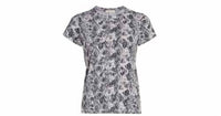 Women All Over Snake Tee Short Sleeve Crew Neck Cotton T-Shirt
