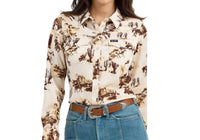 Wrangler - Vintage Satin Western Snap Shirt