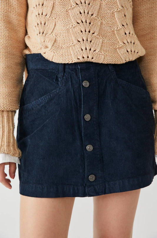 Ray Cord Mini Skirt