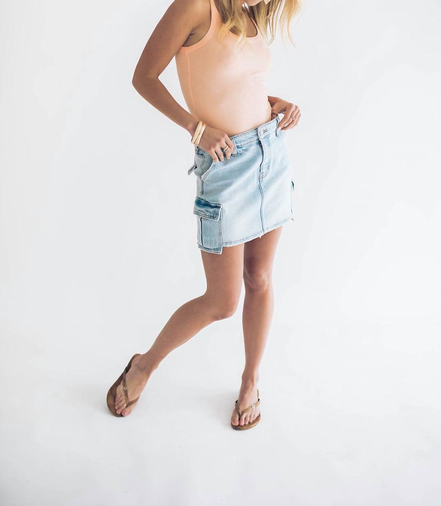 Falcon Park - Cargo Mini Skirt