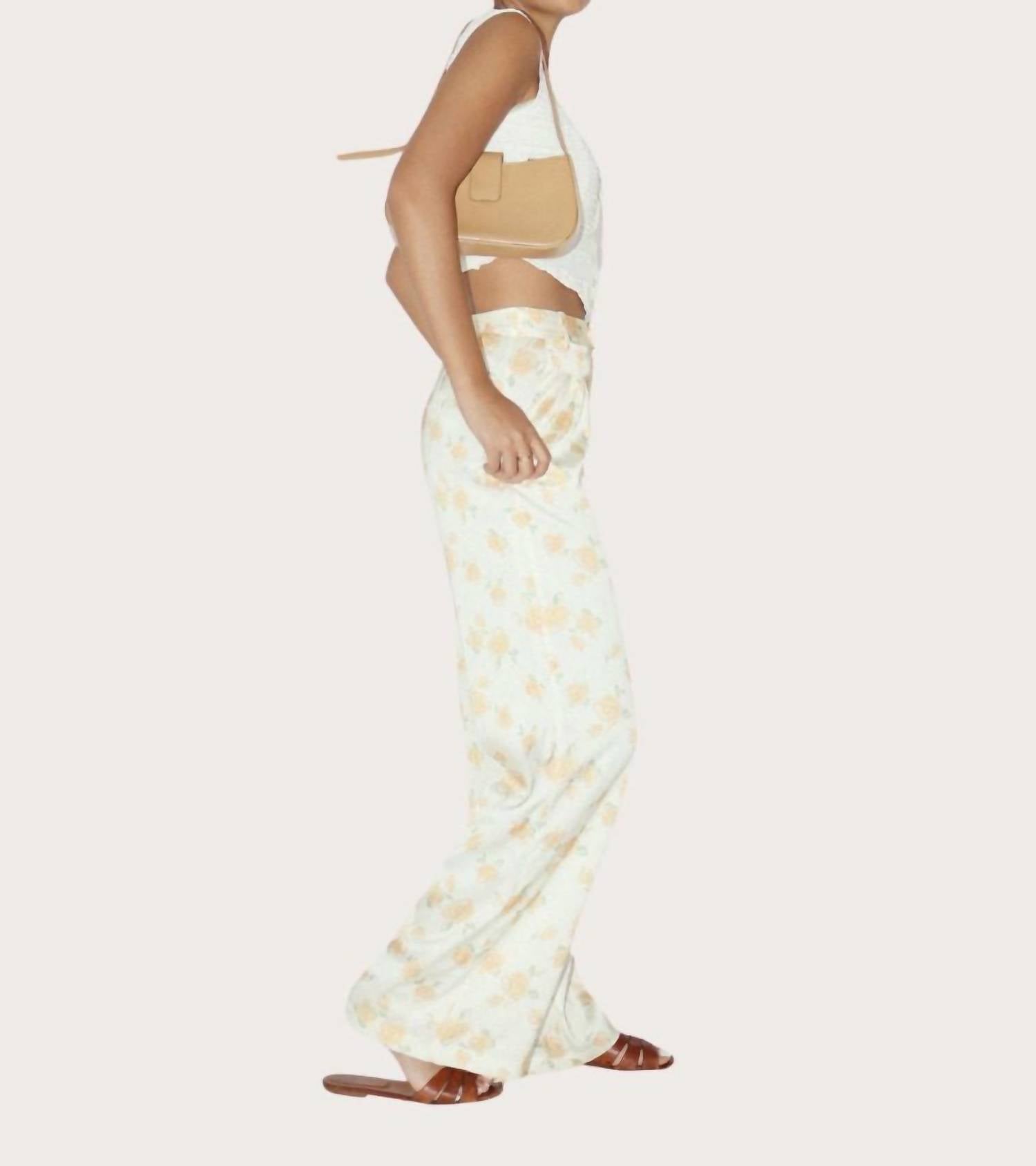 Bailey Rose - Luna Floral Satin Pants