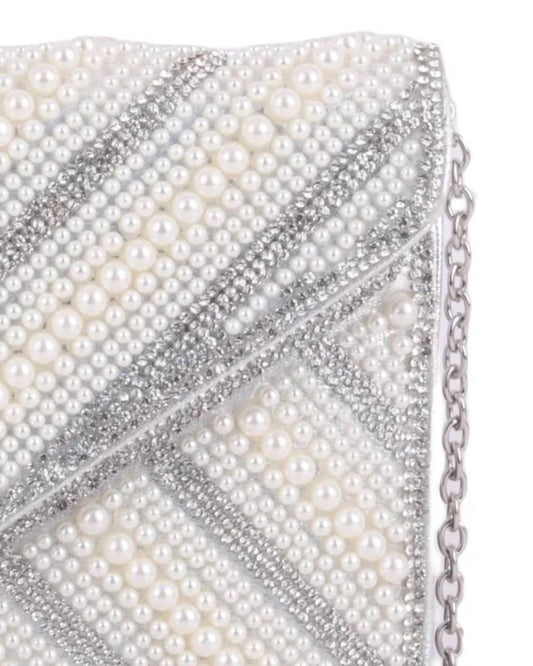 Most Wanted - Women's Beads And Pearls Clutch