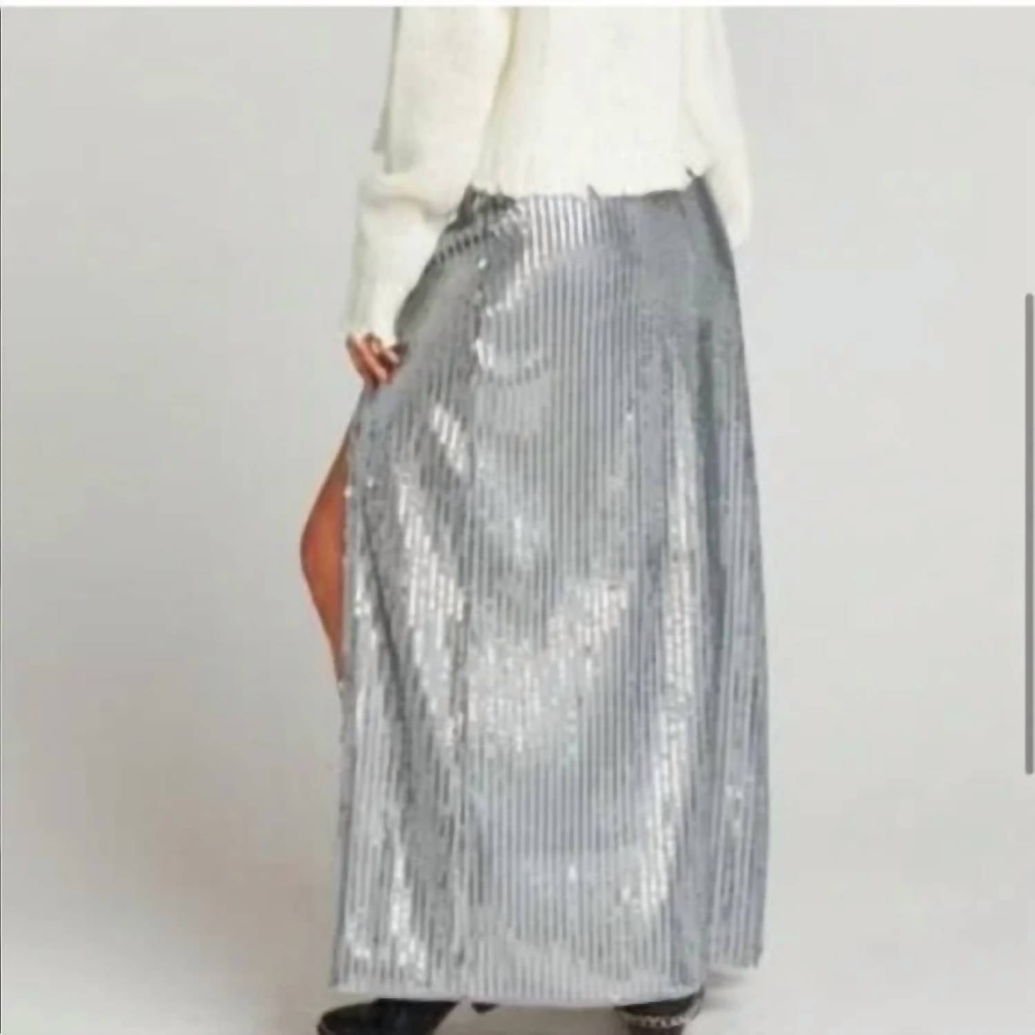 Show Me Your Mumu - Mick Double Slit Sequin Skirt