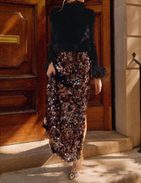 Marie Oliver Odessa Skirt in euphoria sequin - women's skirt - view 5