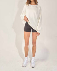 Bucketlist - Bow-back Oversized Sweatshirt
