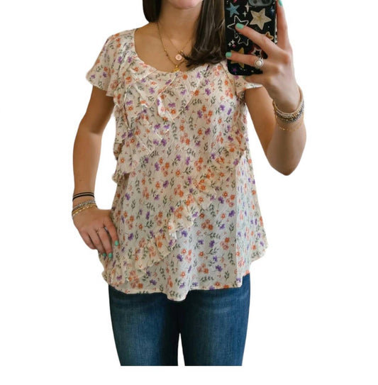 Easel - Floral Top