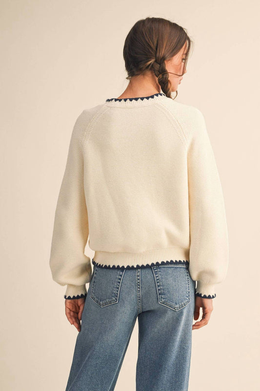 &Merci - Blanket Stitch Sweater