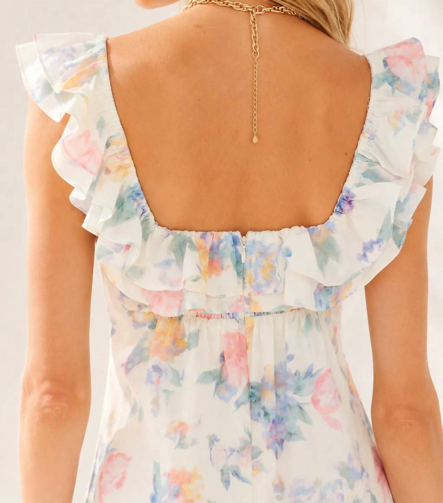Sofie The Label - Watercolor Roses Maxi Dress