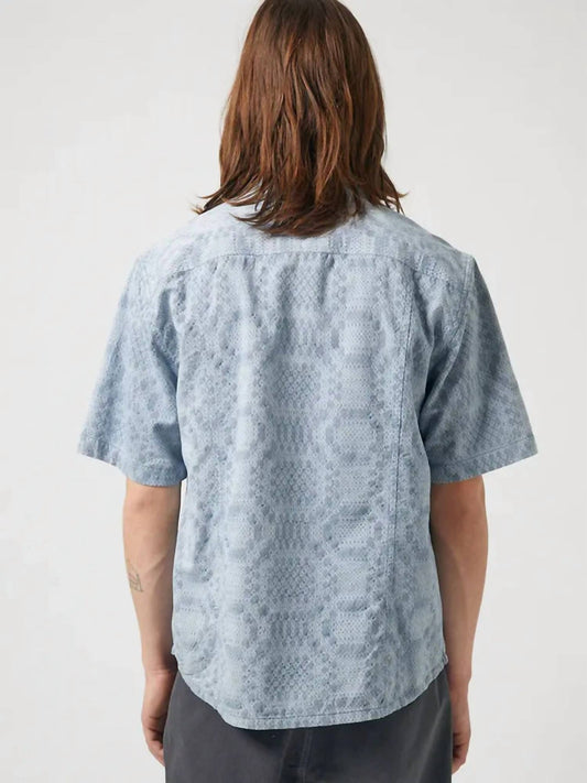 Corridor - Diamond Jacquard Short Sleeve Camp Shirt