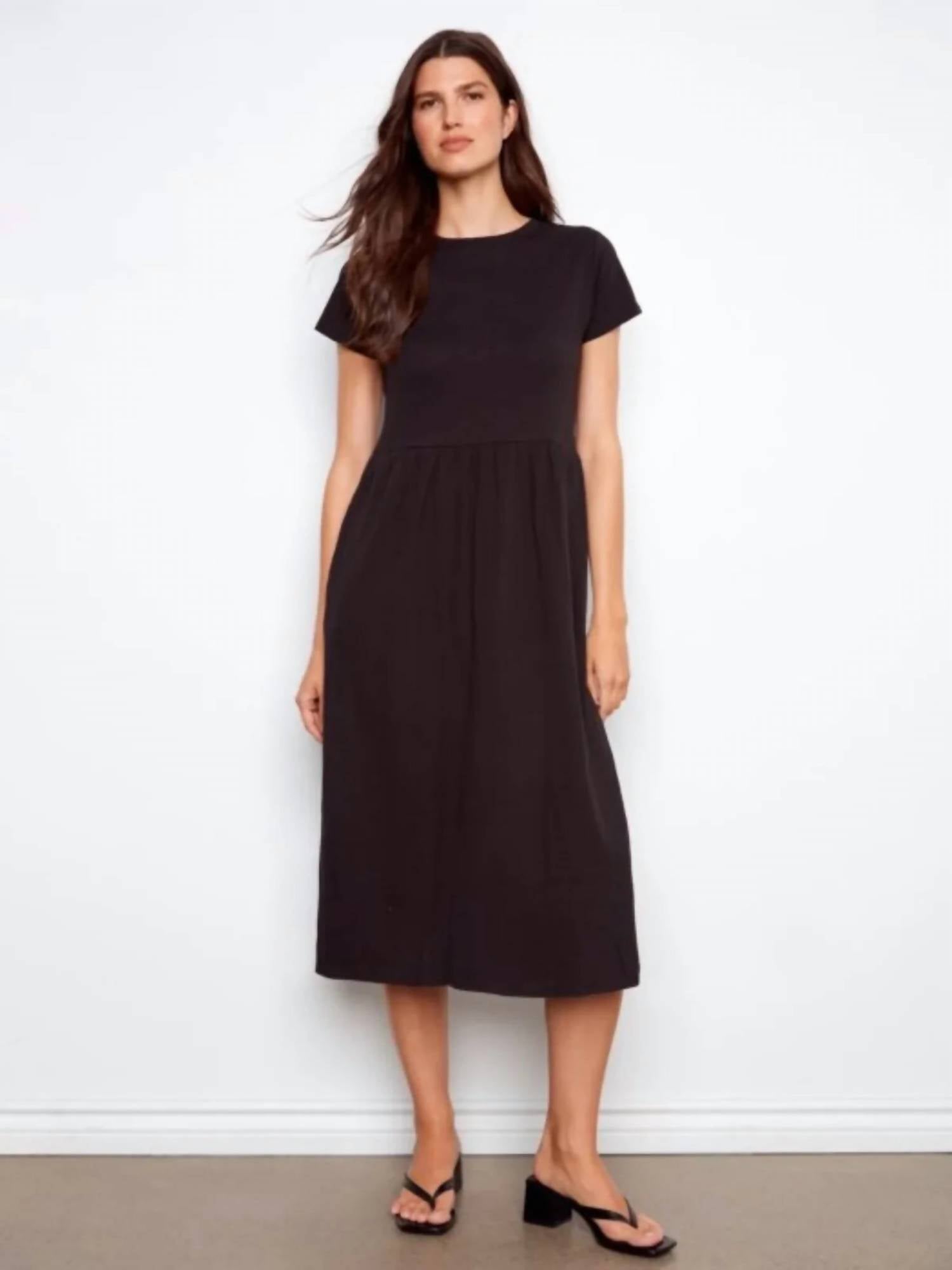 Charlie B - Crew Neck Long Dress
