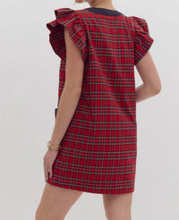 entro Joy Mini Dress in red - women's dress - view 4